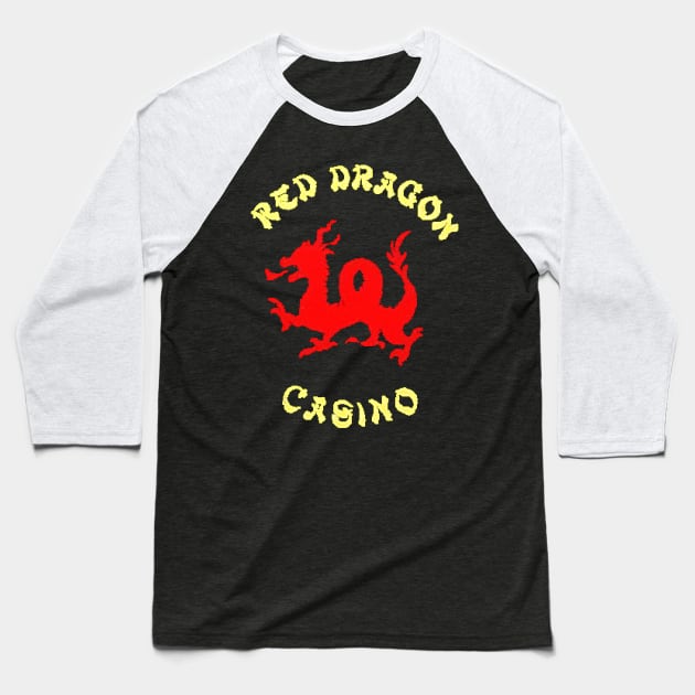 Rush Hour 2 - Red Dragon Casino Baseball T-Shirt by red-leaf